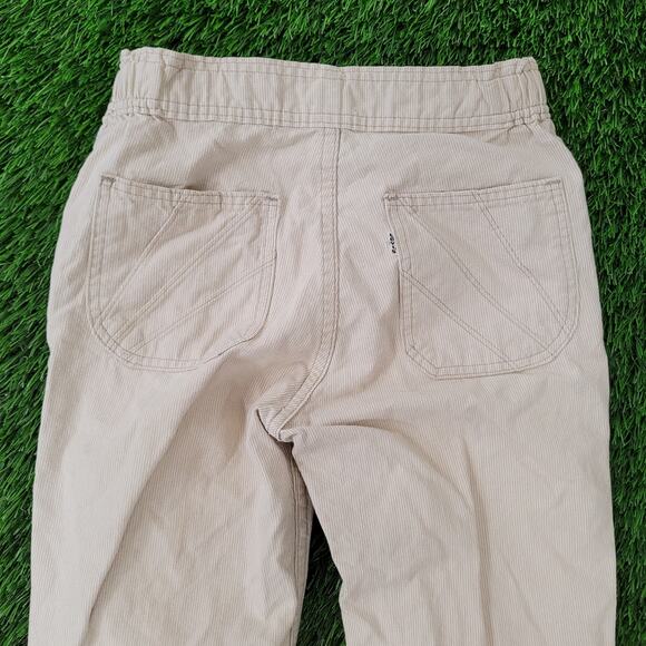 Vintage 70s LEVIS Flared Pants Women 1/2 26x32 Corduroy USA - Picture 13 of 16